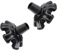 supregear Punta di Canna in Gomma 2-Pack, 19 mm Puntale Autoportante per Stampelle, Antiscivolo con 6 Gambe per Bastoni da Passeggio, Canna Accessorio