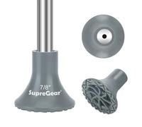 supregear Puntale di Bastone da Sostituire, 22 mm Puntale in Gomma Antiscivolo ad Alta Aderenza per Bastone da Passeggio Bastone Pieghevole Bastone Offset Quad Pod/Tripod Accessorio per Bastone