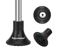 supregear Puntale di Bastone da Sostituire, 25 mm Puntale in Gomma Antiscivolo ad Alta Aderenza per Bastone da Passeggio Bastone Pieghevole Bastone Offset Quad Pod/Tripod Accessorio per Bastone