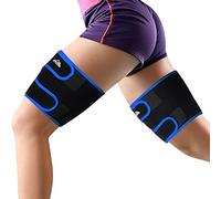 supregear Supporti Coscia, 2 Pezzi Manicotto di Compressione Della Coscia Regolabile Hamstring Quad Wrap, Antiscivolo Tutore per la Parte Superiore Della Gamba, Quadricipiti