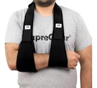 supregear Supporto Braccio Immobilizzatore Spalla, Tutore Leggero e Confortevole per Spalla Infortunata, Frattura, Lussazione, Distorsione, Sinistra/Destra, Uomo Donna, Nero