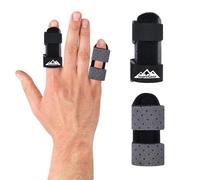 supregear Tutore Dito, 2 Pezzi Regolabile Traspirante Tutore per Dita a Scatto, Stecca Dito Mano Supporto per Raddrizzare, Proteggere e Sostenere le Dita, per Medio, Indice, Anulare, Mignolo