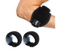 supregear Tutore per Gomito Uomo Donna, Protezione Avambraccio per Tennis e Golf, Cinturino Regolabile con Cuscinetti a Compressione, Fascia Morbida per Sport e Vita Quotidiana, Nero (2 Pezzi)