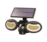 Suprema, Faretto LED da Esterno Solare, Proiettore Solare LED COB, Sensore Crepuscolare e PIR, IP44, Luce Potente, Autonomia 6-8 Ore
