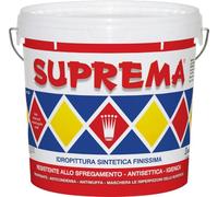 Suprema Idropittura Sintetica Finissima, lavabile,Traspirante,tixotropica,Resistente allo Sfregamento, Anticondensa