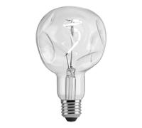 Suprema, Lampadina LED Decorativa Mini, Luce Bianca 5000K, Vintage, Finitura Trasparente, Attacco E27, Flusso 240 lm, Potenza 3W, 220-240V, Dimmerabile (Globo irregolare)