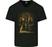 Supreme Faraone Della Morte Fantasy Maglietta In Cotone A V Per Uomo