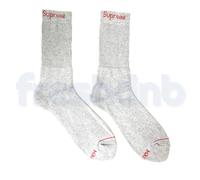Supreme Hanes Calzini Corti Grigi (1 Paio) Taglia 6-12 100% Cotone