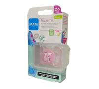 MAM Supreme - Succhietto In Silicone 2-6 m+ rosa - Fantasia Assortite