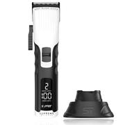 Supreme Trimmer 2Spee STC922 - Tagliacapelli senza fili con lama rimovibile, durata 210 minuti, display digitale, 2 velocità regolabili, tagliacapelli professionale da barbiere con pettini guida