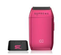 Supreme Trimmer Crunch STF602 - Rasoio elettrico da uomo, con durata di 150 minuti, impermeabile, per capelli corti o corti, uso barbiere, rosa