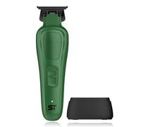 Supreme Trimmer Darkstar ST800 ST800 - Regolabarba da barbiere in metallo, motore magnetico vettoriale, 180 minuti di autonomia, 9100 giri/min, basso rumore e vibrazioni, lame DLC professionali per