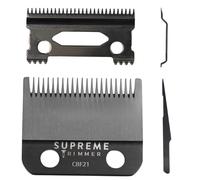 Supreme Trimmer DLC CBF21 - Lama di ricambio in acciaio rivestito per Darkstar72 e la maggior parte dei tagliacapelli, colore nero