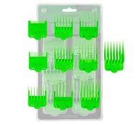 Supreme Trimmer Pettini guida per tagliacapelli - Protezioni magnetiche per tagliacapelli - 10 lunghezze di taglio - CMG100 verde acido