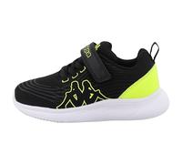 Supremo - Kappa 95k0183001, Scarpe da Ginnastica, Nero Lime, 36 EU