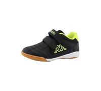 Supremo - Kappa 95k0233002, Scarpe da Ginnastica, Black Neon Yellow, 36 EU