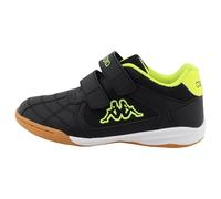 Supremo - Kappa 95k0233002, Scarpe da Ginnastica, Black Neon Yellow, 39 EU