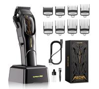 SUPRENT PRO Tagliacapelli professionale da uomo, motore brushless ad alta coppia con lama in ceramica con rivestimento in carbonio simile al diamante, set di tagliacapelli da uomo senza fili per