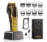 SUPRENT Professionnel Tagliacapelli Uomo, 7800RPM Tagliacapelli Elettrico Motore Brushless, con Base di Ricarica Kit Taglio Capelli Cordless per Barbieri
