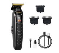 SUPRENT Rasoio per capelli da uomo, senza fili, senza fili, con display a LED, ricaricabile ad alte prestazioni, per uso domestico, con lame in titanio