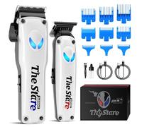 SUPRENT Tagliacapelli professionale da uomo, 7500 giri/min, kit di taglio dei capelli senza fili, tagliacapelli elettrico e trimmer combinato, kit per taglio di capelli ricaricabile per barbiere e uso