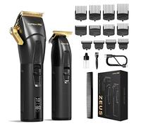 SUPRENT® Tagliacapelli Uomo Professionale, tagliacapelli da barbiere ricaricabile USB-C e tagliacapelli a T con tecnologia 5V-Boost, tagliacapelli a batteria, display a LED Regali