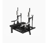 Suprfit Pro Combo Rack - Panca a spinta, robusta struttura in acciaio da 75 mm, con ripiano regolabile a 30 livelli, portata fino a 500 kg.