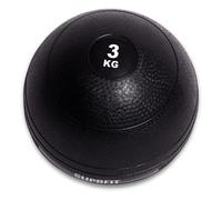 Suprfit Slam Ball - Palla medica gommata per allenamento funzionale e Cross Training, peso: 3 kg, con superficie molto maneggevole in PVC resistente, colore: nero