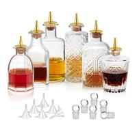 Suprobarware 6 Packs Bitters Bottle for Cocktails - Glass Dasher Bottl
