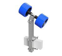 SUPROD 2 Volte Rulli a Pendolo Rotoli rimorchio de Barca Eva RKSRLB-2-EVA, Ø 120 mm, Blu/Nero