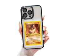 SUPRPETRIX Custodia per telefono con display per carte da collezione e foto per iPhone | Compatibile con tutte le TCG, carte da collezione, sport, One Piece, Magic The Gathering e altro (Nero, iPhone