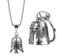 SUPRROW Guardian Bell Biker Bell, 2 pezzi campana moto portafortuna angelo custode moto per accessori moto Guardian Bell o portachiavi