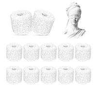 SUPRROW Set di 12 bende per gesso, per fai da te, 5 cm x 2,7 m
