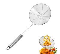 SUPRTOY Schiumarola colino in acciaio inossidabile,colino per ragno,manico lungo per evitare schizzi,per cucinare e friggere(15,5cm) (021)