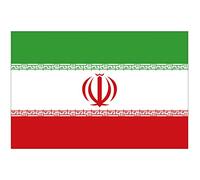 Supstick - Set di 8 adesivi con bandiera della Nazione Iran, formato 3 x 2 cm