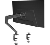 Suptek Braccio singolo per monitor da 33-34 pollici, supporto da scrivania regolabile con molla a gas per monitor fino a 2-12 kg, fori di montaggio VESA 75/100 mm, nero (MDXB)
