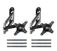 suptek Supporto da parete per TV orientabile, inclinabile, completamente mobile, regolabile, per la maggior parte dei LED da 15 a 32 pollici, schermo LCD VESA 75, 100, confezione da 2 (MA2720-2)