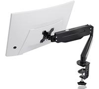 suptek Supporto per Monitor Braccio per Monitor con Molla a Gas Regolabile in Altezza per Schermi da 17-32 pollici, VESA 75/100 mm, fino a 10 kg, Ergonomico, Nero