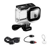Suptig Custodia Impermeabile Subacquea di Ricarica Compatibile con GoPro Hero 7 Nero, 6, 5, 2018 - Impermeabile Fino a 50 Metri