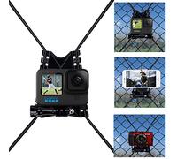 Suptig Net Fence e Tree Pole Staffe di montaggio compatibili per GoPro Compatibile con DJI Osmo Compatibile con AKASO, Moblie Phone, fotocamere digitali
