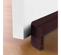 Suptikes Confezione da 2 paraspifferi per porta, a prova di rumore, antipolvere, 5,1 cm di larghezza x 99,1 cm di lunghezza, marrone