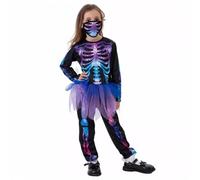 SUPTTING Costume unisex di Halloween luminoso fiabesco, costume da fata con effetto luce, gonna in tulle, set di travestimento Avatar magico, vestito fantasia, inclusa maschera per competizione