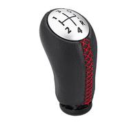 SUPURGTMCM Pomello Cambio Pomello Cambio a 5 Marce con Testa a Leva per Auto Maniglia per Laguna per Megane 2 per Clio 3 per Scenic Leva Cambio Maniglia(Red Line)