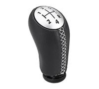 SUPURGTMCM Pomello Cambio Pomello Cambio a 5 Marce con Testa a Leva per Auto Maniglia per Laguna per Megane 2 per Clio 3 per Scenic Leva Cambio Maniglia(White Line)