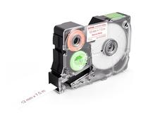 SUPVAN Etichette a trasferimento termico continuo serie G15M, 0,47 '' W × 24,6 'L, impermeabili, resistenti alle alte temperature e non sbiadiscono etichette per esterni e interni, rosso su bianco