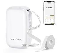 SUPVAN Katasymbol E16, etichettatrice portatile Bluetooth, autoadesiva, mini etichettatrice termica per casa, ufficio, iOS e Android, con 1 etichetta