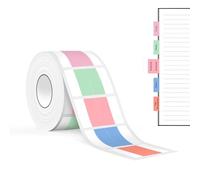 SUPVAN Serie T50M Nastro per Etichettatrice, 36 mm × 25 mm, Cinque Colori