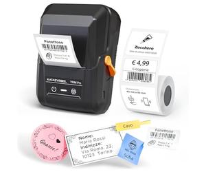SUPVAN T50M Pro Etichettatrice Bluetooth con Nastro, App Versatile con 30 Caratteri e oltre 700 Icone, senza Inchiostro per Organizzare Casa, Cucina, Scuola e Ufficio