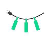 SUPVAN T50M Serie Nastro Etichettatrice, 25 mm x 38mm + 40mm, Nero su Verde