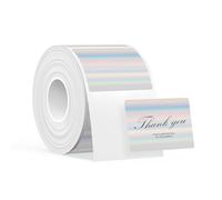 SUPVAN T50M Serie Nastro Etichettatrice, 30 mm x 20 mm, Nero su Argento